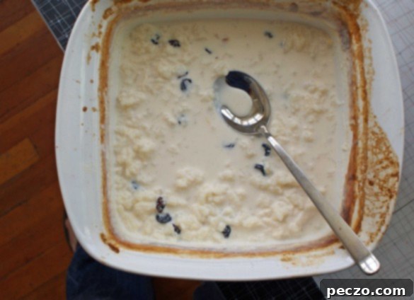 Fanny Farmer baked rice pudding