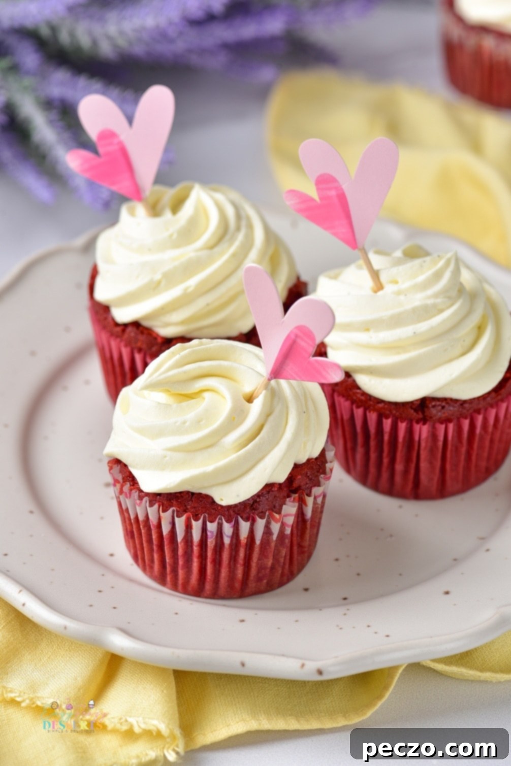 Red velvet caramel cupcakes