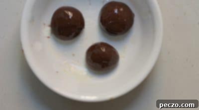 Rolling a Brigadeiro ball by hand
