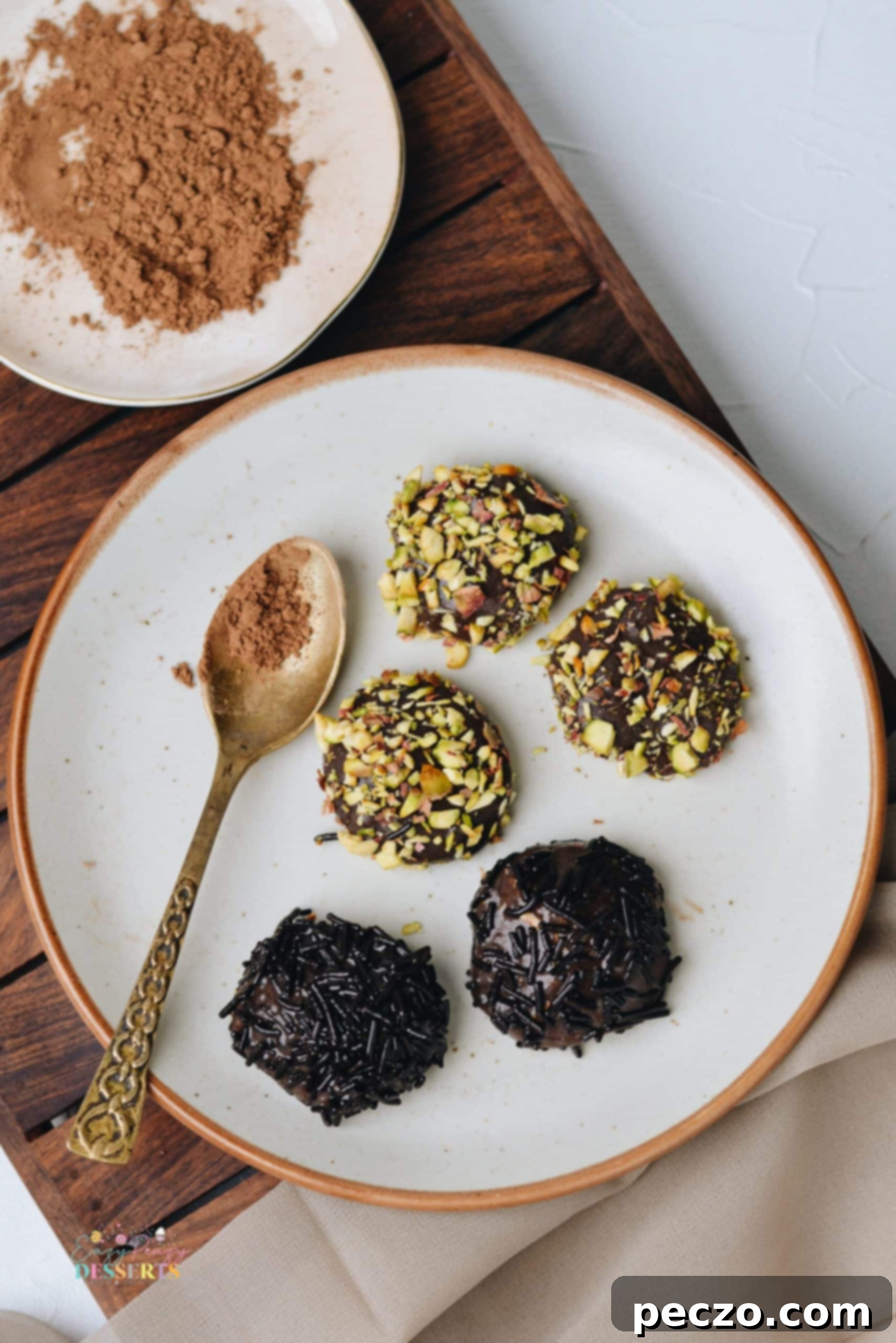 Delicious Brazilian fudge balls coated in sprinkles