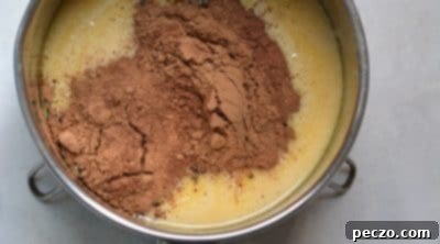 Mixing ingredients for Brigadeiros