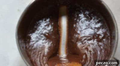 Brigadeiro mixture cooking in saucepan