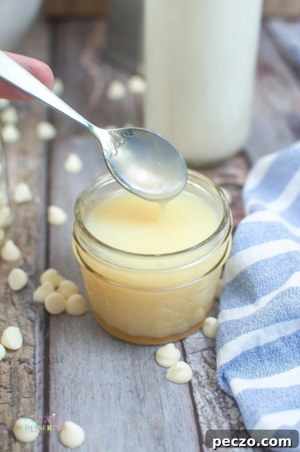 White chocolate coffee syrup for a sweet treat
