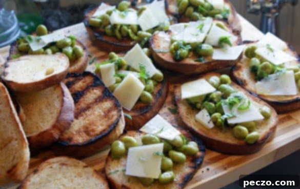 Fava beans on toast