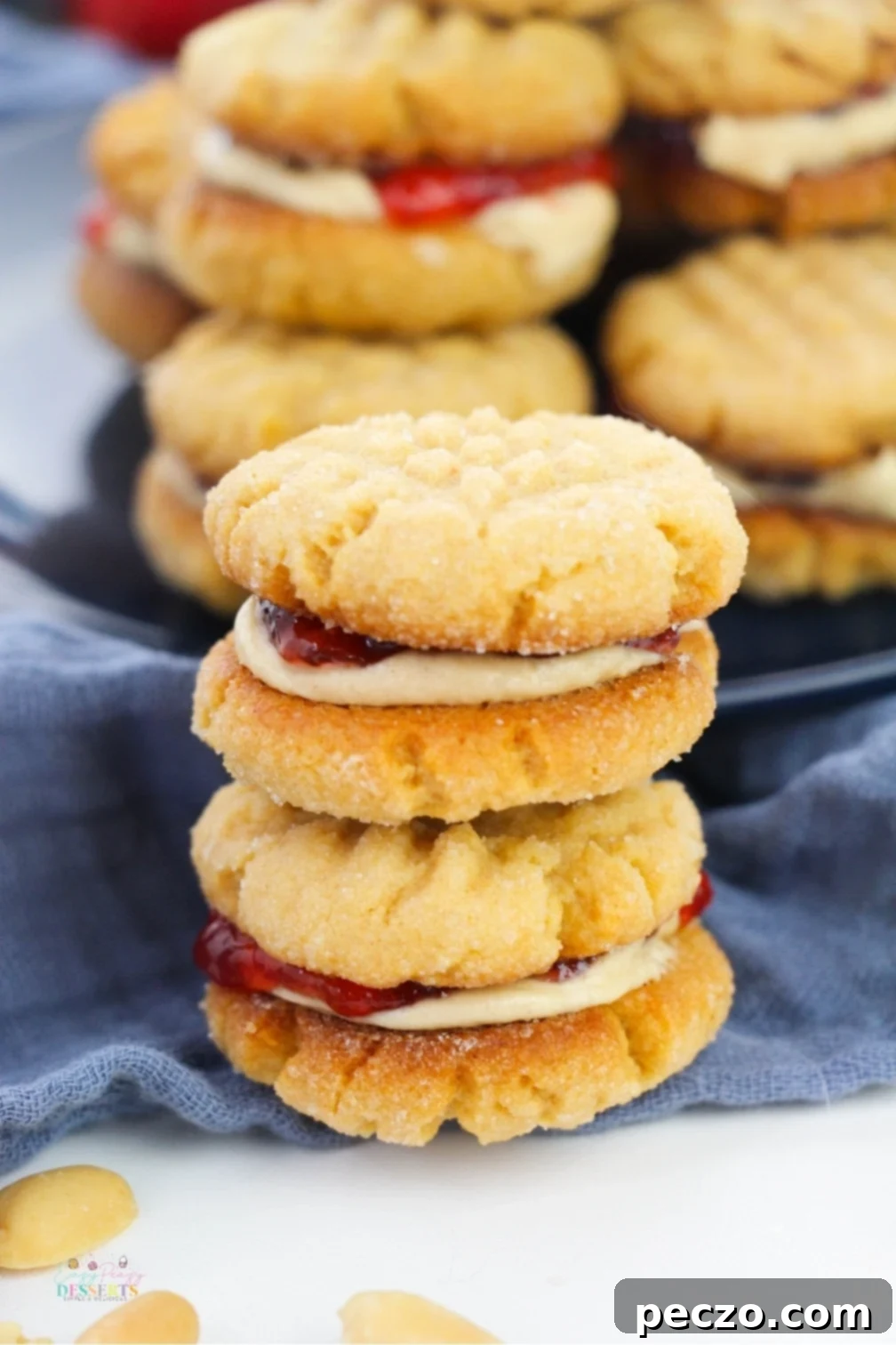 Delicious PB&J Sandwich Cookies