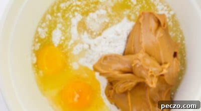 Mixing cookie dough ingredients