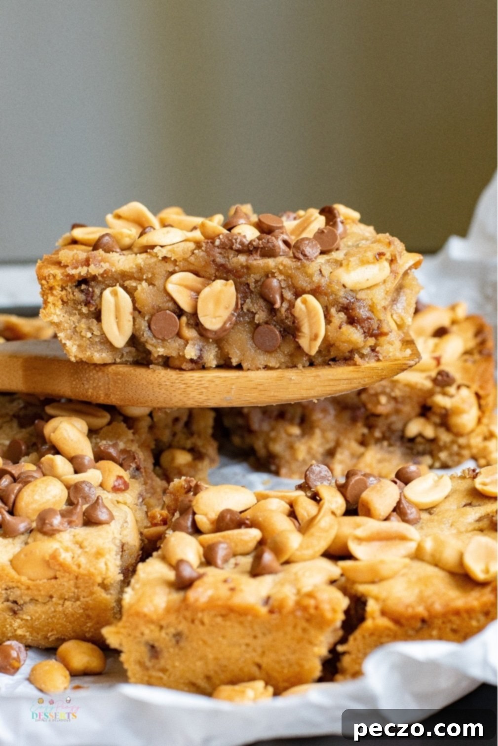 Peanut butter chocolate chip bars