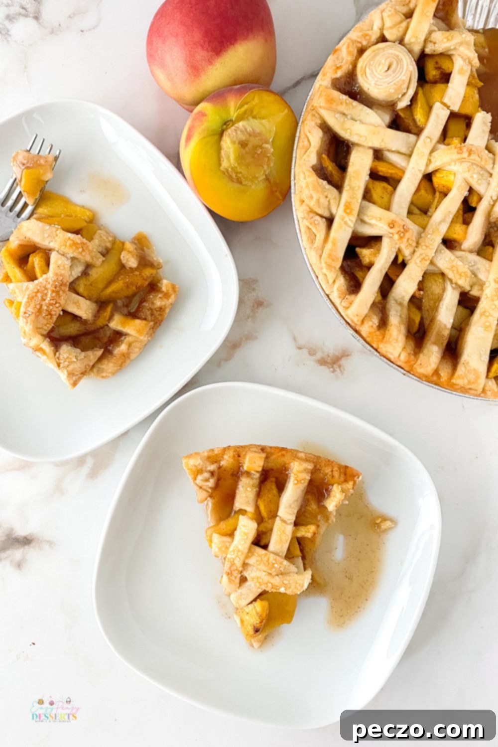 Easy peach pie