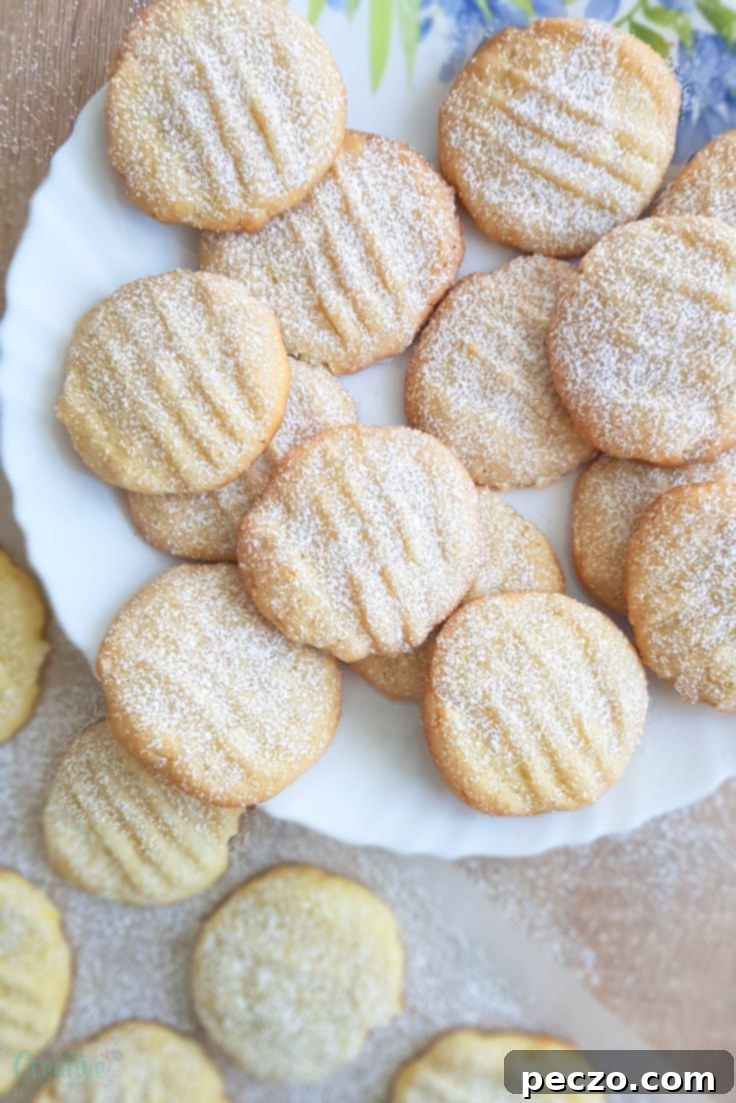 Lemon butter cookies