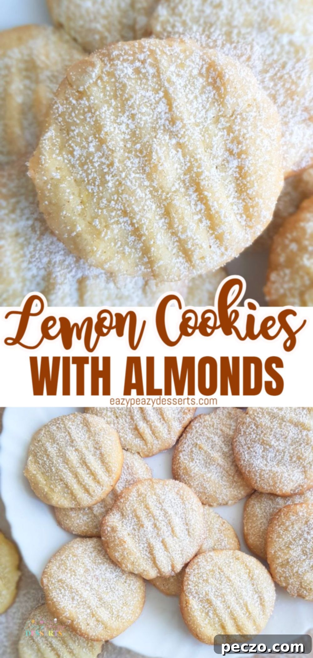 Lemon almond cookies recipe