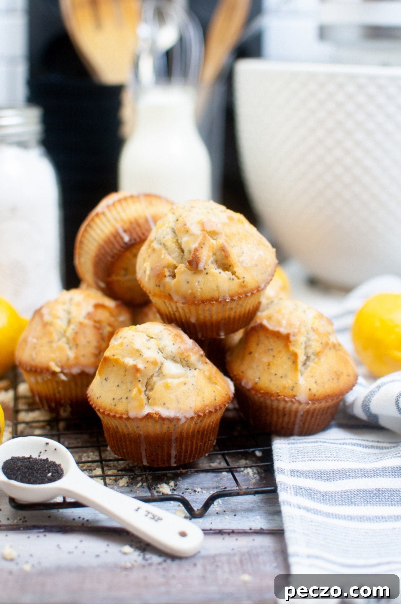 Poppy seed lemon muffin recipe