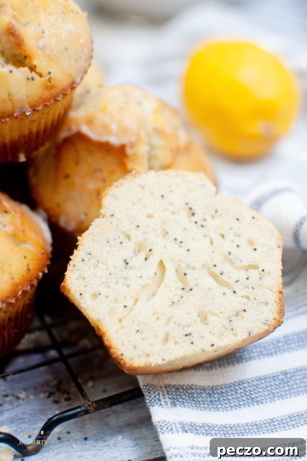 Lemon poppyseed muffins