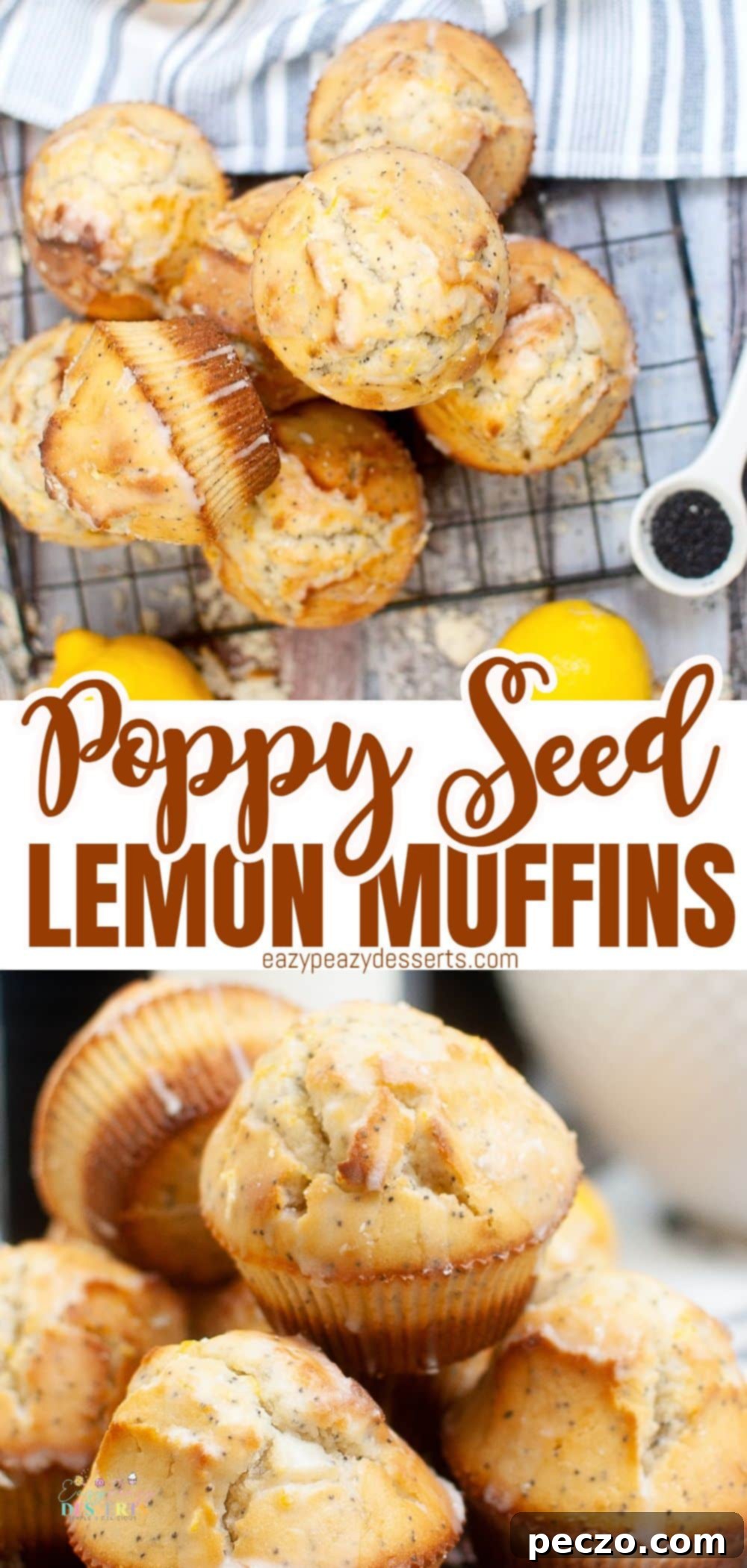 Lemon poppy seed muffins
