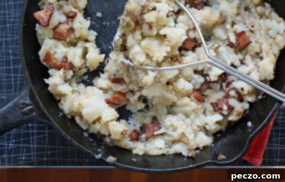 Bacon+smashed+potatoes