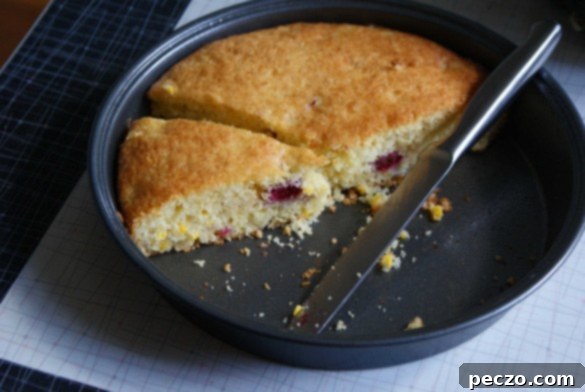 Cornmeal berry cake, a cozy homestyle dessert
