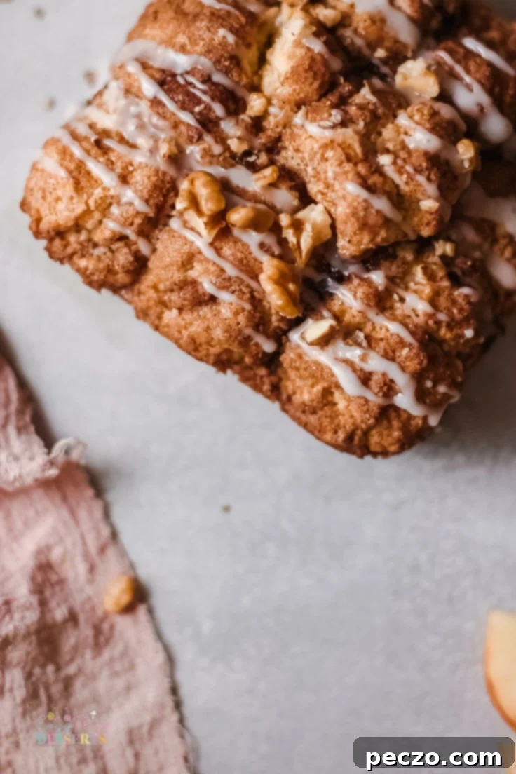 Apple cinnamon pull apart bread - Soft, sweet, and spiced, ready to be enjoyed.