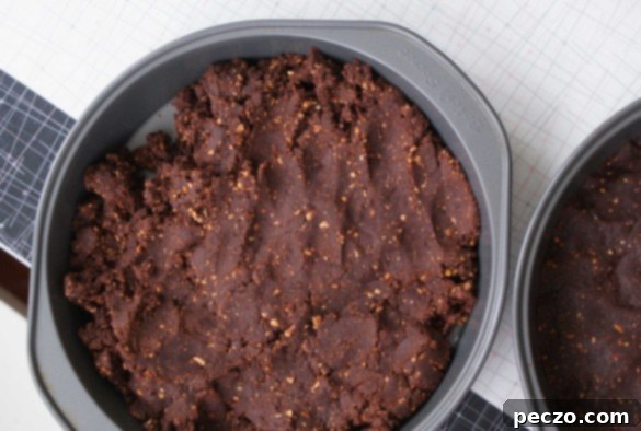 Chocolate+hazelnut+shortbread+-+patting