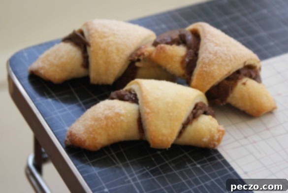 Delicious Nutella Scuffles, warm from the oven