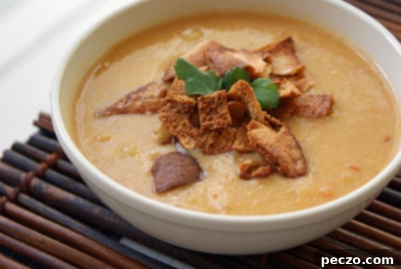 Yellow lentil soup