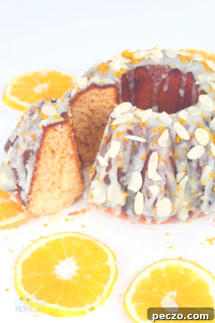 Finished Honey Bundt Cake
